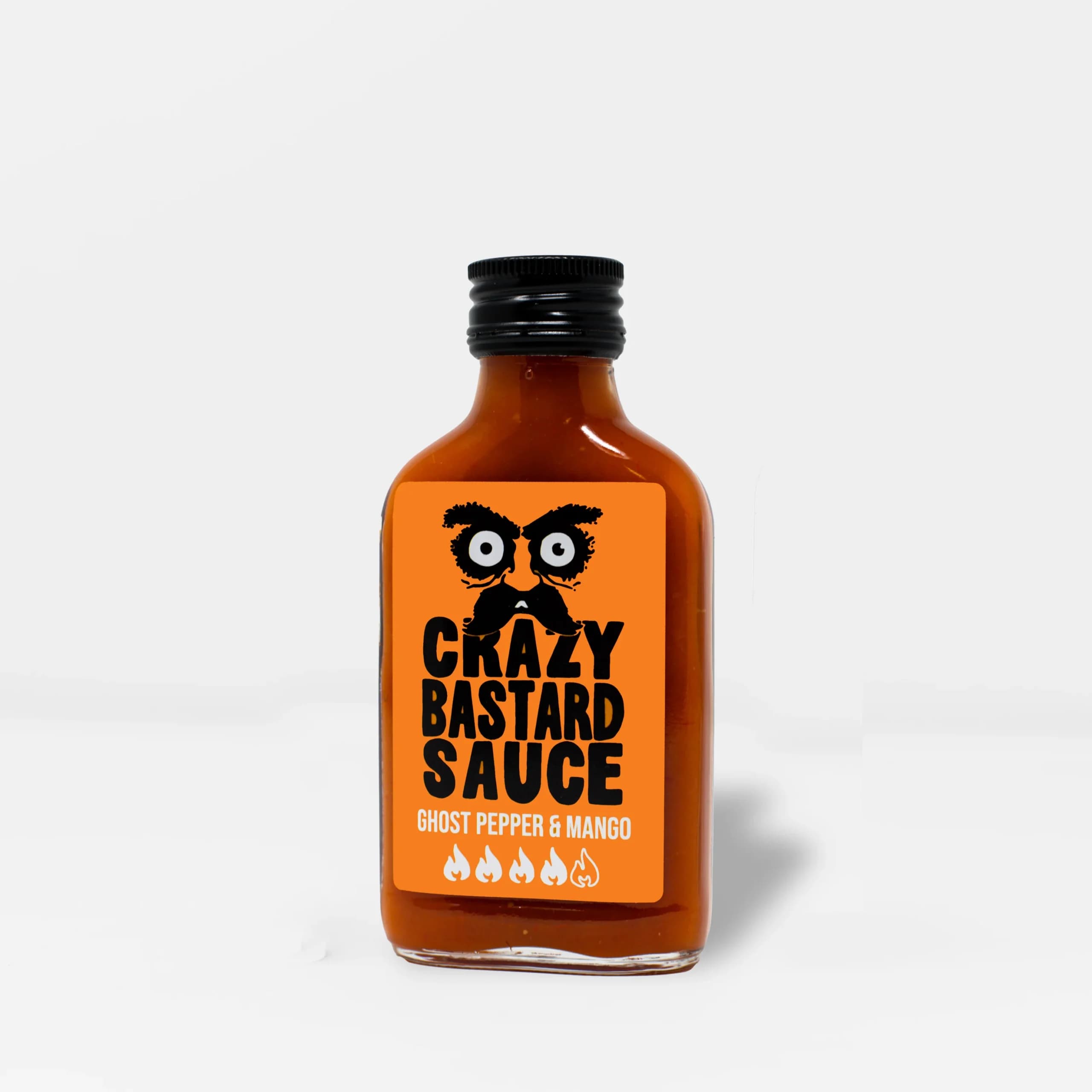 Crazy Bastard Hot Sauce - Ghost Pepper & Mango, 100ml