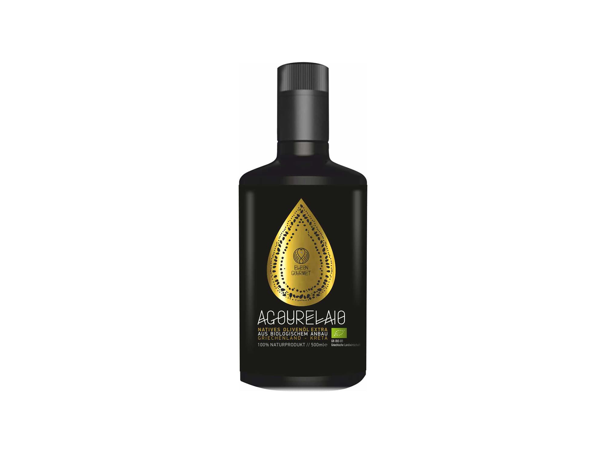 Eleon Gourmet - Bio Olivenöl Agourelaio / Tropfen, 500ml