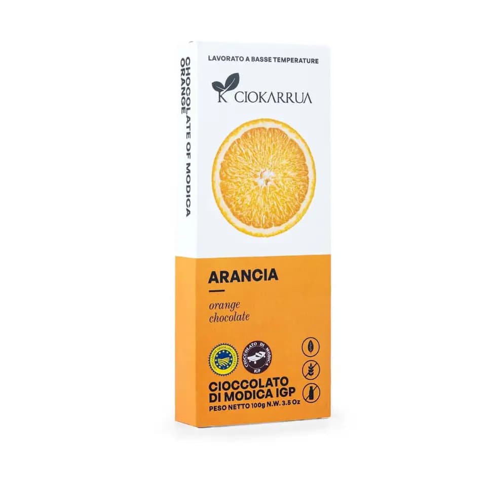 Ciokarrua - Modica-Schokolade mit Orange