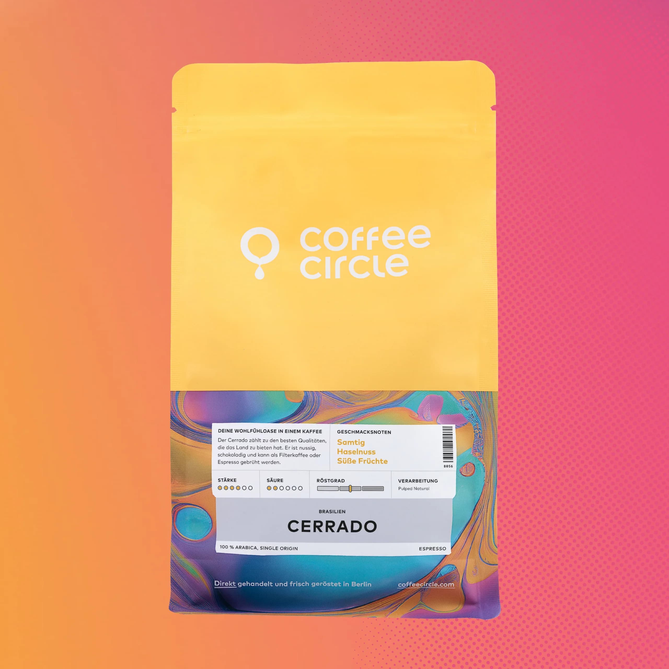 Coffeecircle - Espresso Cerrado, 250g ganze Bohne