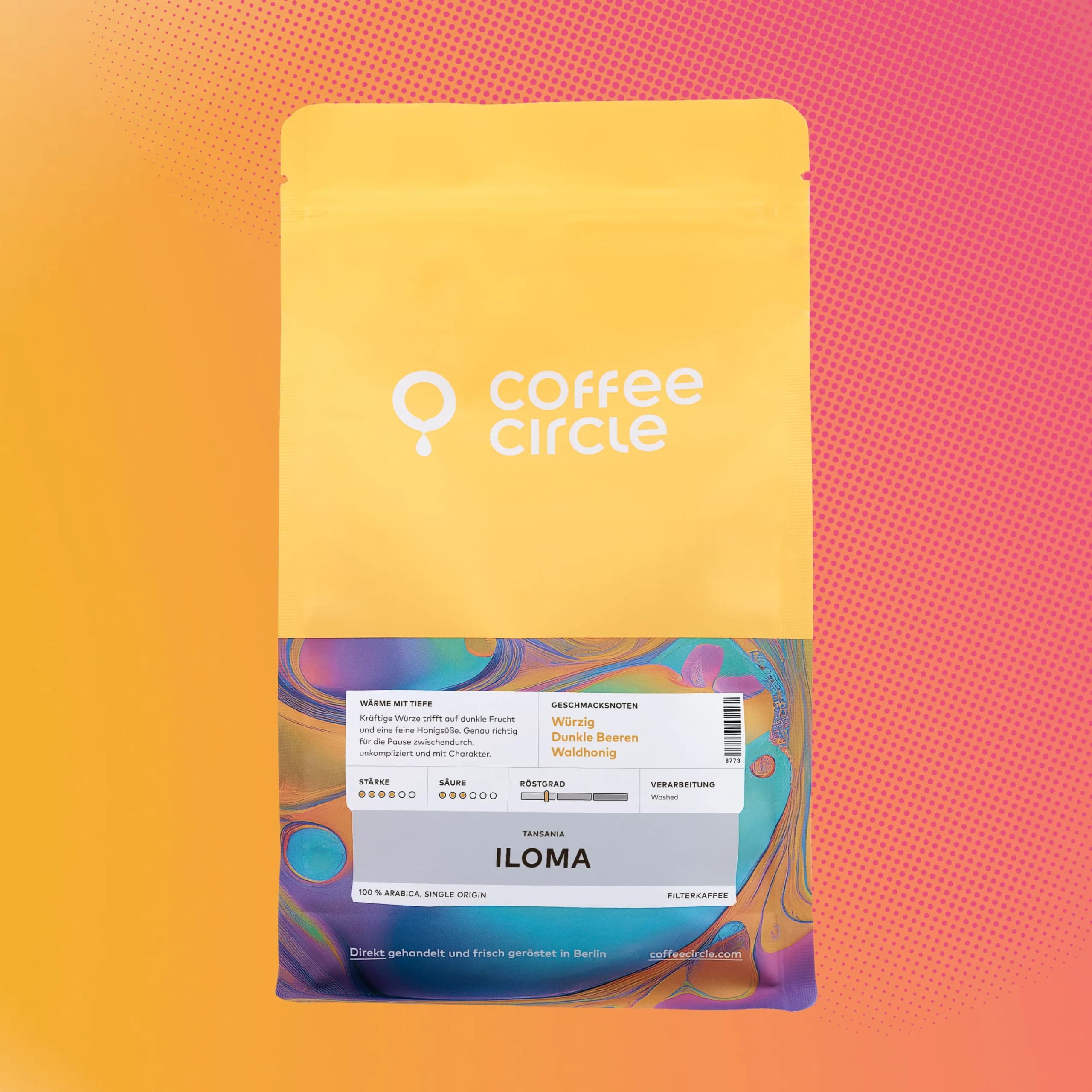 Coffeecircle - Iloma Kaffee, 250g ganze Bohne