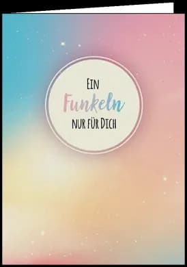 Klappkarte - Palmatic - Ein Funkeln für dich