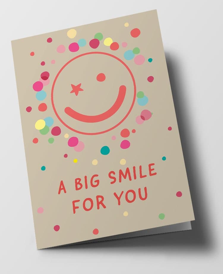 Klappkarte - nola - a big smile for you