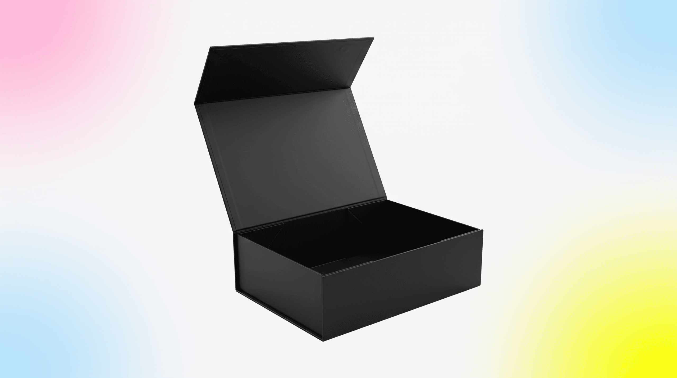 Premium Magnetfaltbox Geschenkbox Schwarz