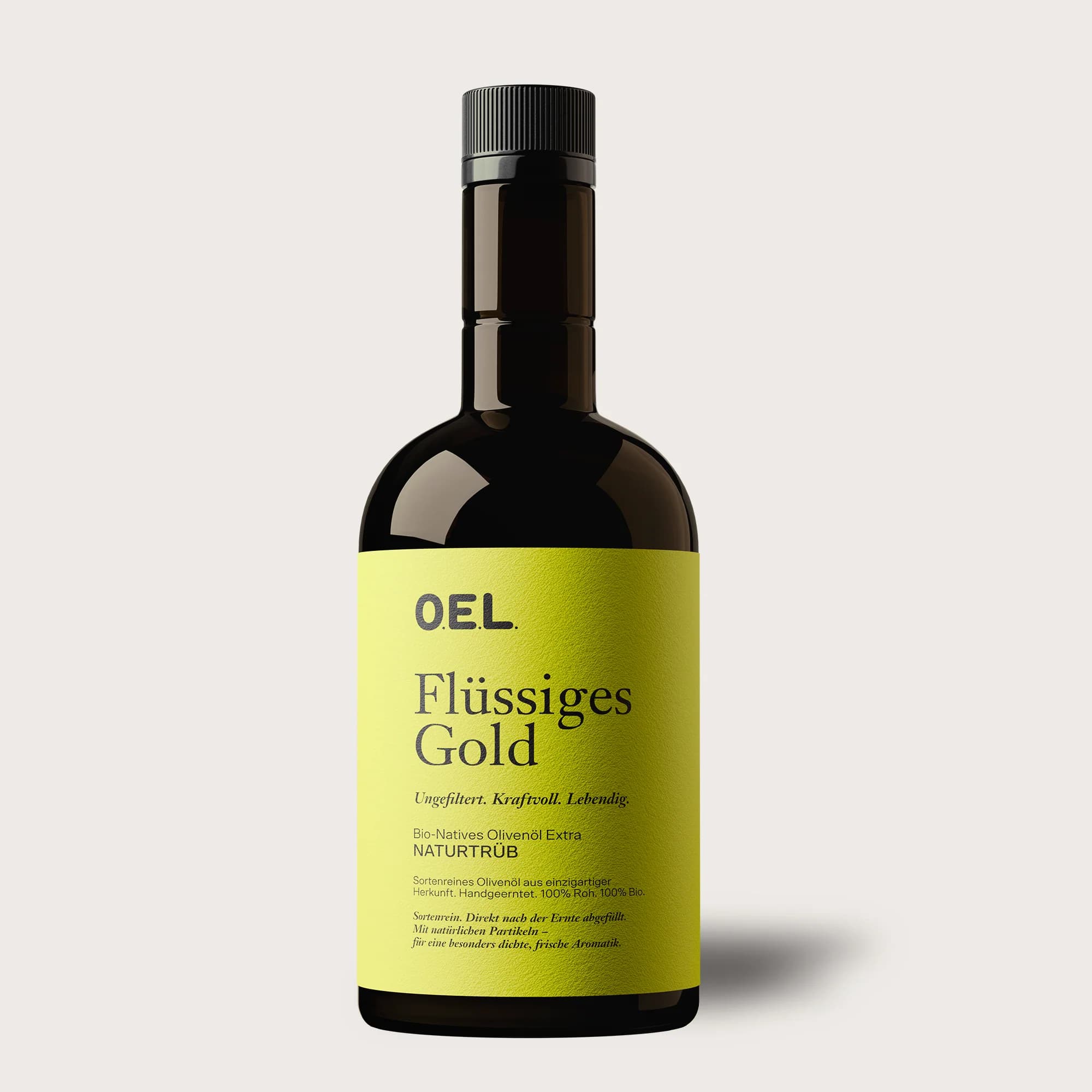 OEL - Flüssiges Gold Naturtrüb, 500ml / Glasflasche