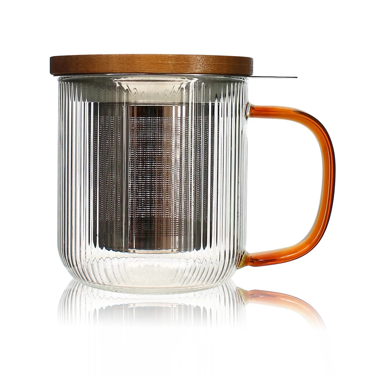 Ogo Living Glas-Teetasse mit Teesieb "Karl", 300ml