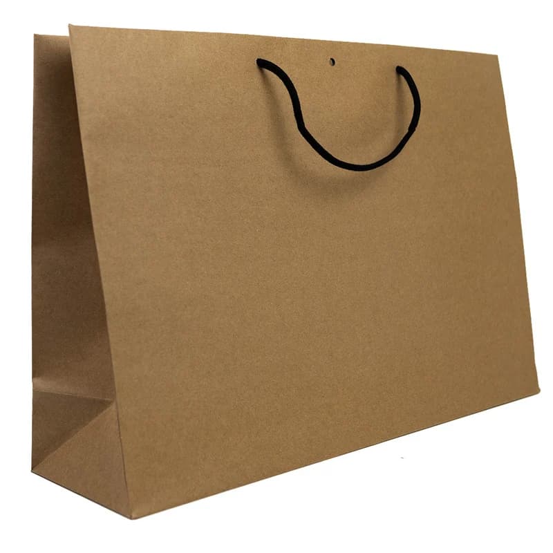 Papiertragetasche Kraft XL, 57x17x40 cm | 230 g, Bandloch