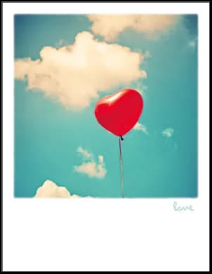 Postkarte - Andrekart Photography - Love Ballon