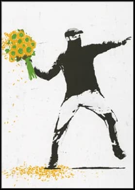 Postkarte - Banksy - Time for green change