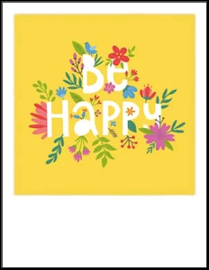 Postkarte - los_ojos_pardos - Be happy
