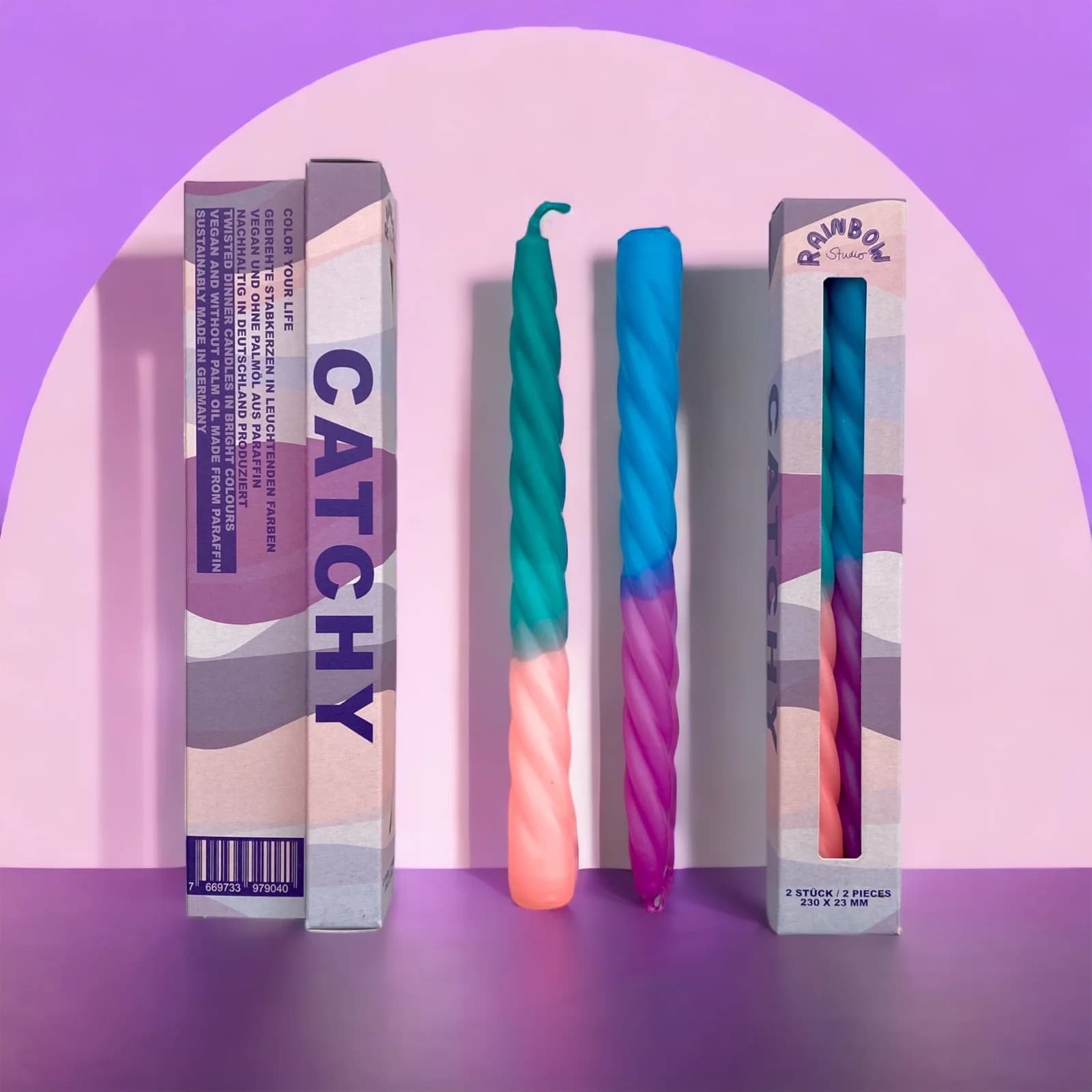 Rainbow Studio - Catchy 2er Set Kerzen