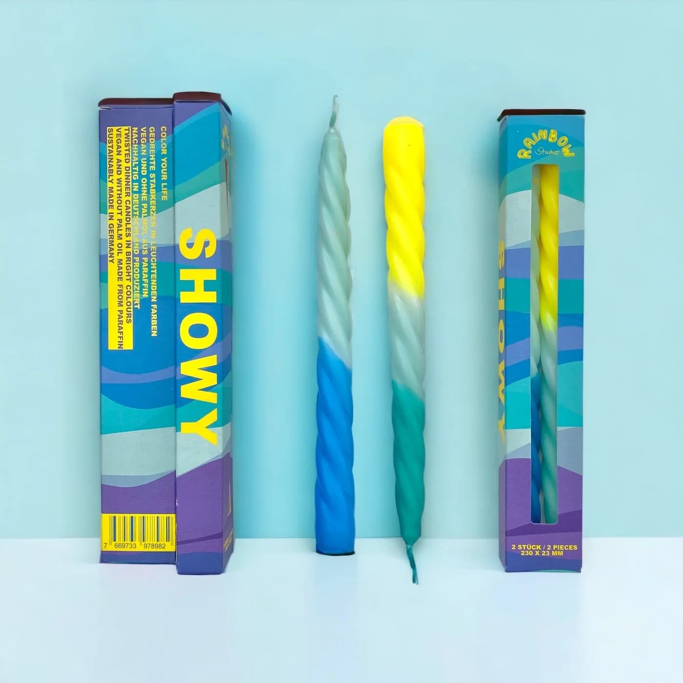 Rainbow Studio - Showy 2er Set Kerzen