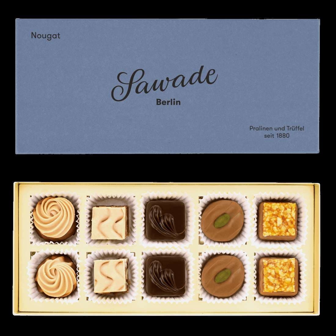 Sawade - Pralinenschachtel Nougat, 105g