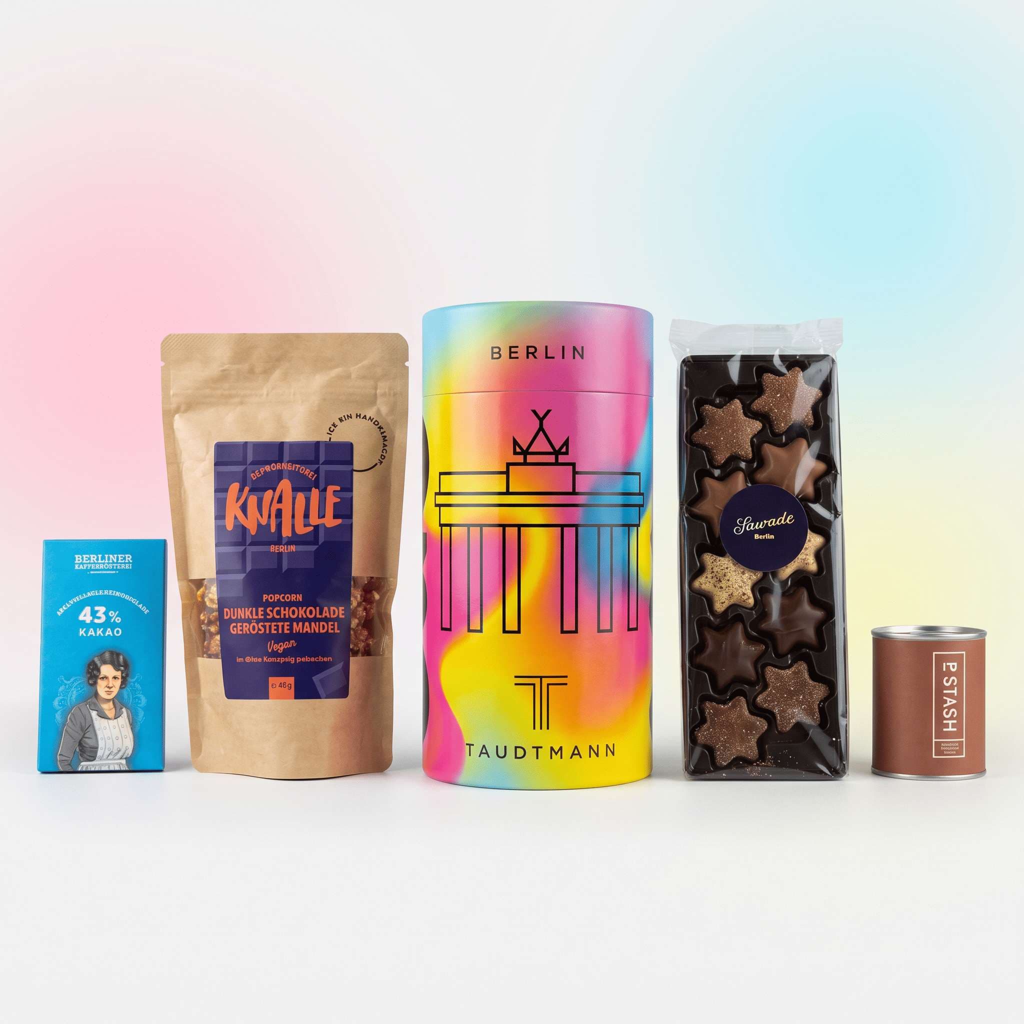 Schokolade Geschenkset Weihnachten – Berlin 030 Tube Rainbow „Süße Weihnacht