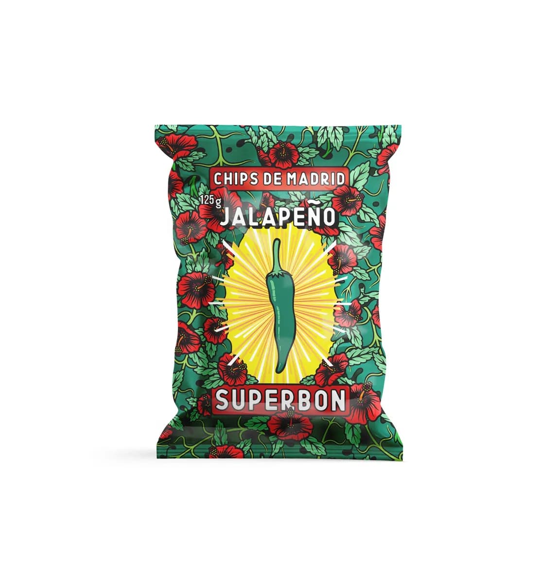 Superbon Chips - Jalapeño, 125g
