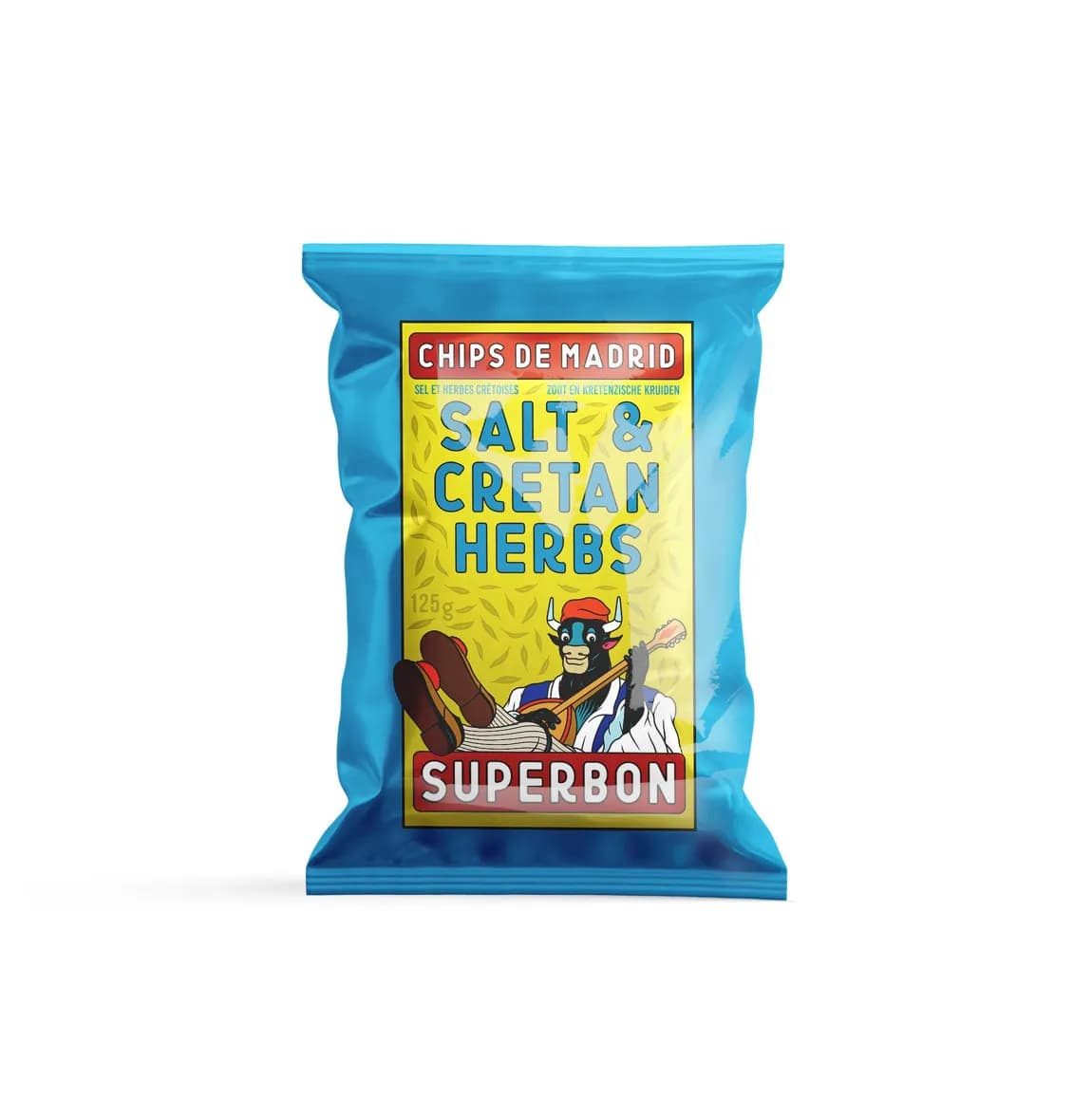 Superbon Chips - Salt & Cretan Herbs, 125g