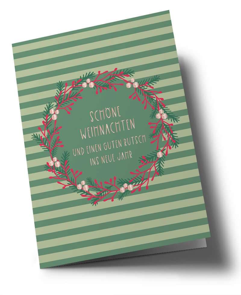 Klappkarte - Toni Starck - Xmas wreath