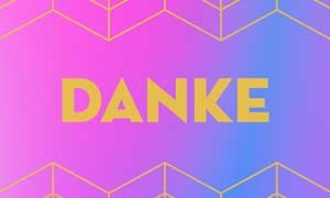 Banderole Danke