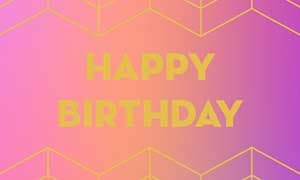 Banderole für Geschenkboxen Happy Birthday