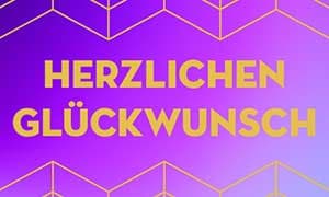 Banderole für Geschenkboxen Herzlichen Glückwunsch