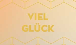 Banderole für Geschenkboxen Viel Glück
