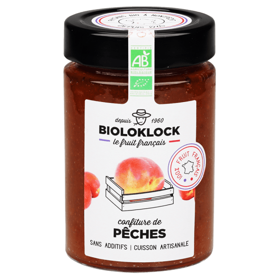 Bioloklock französische Bio Pfirsichkonfitüre, 230g