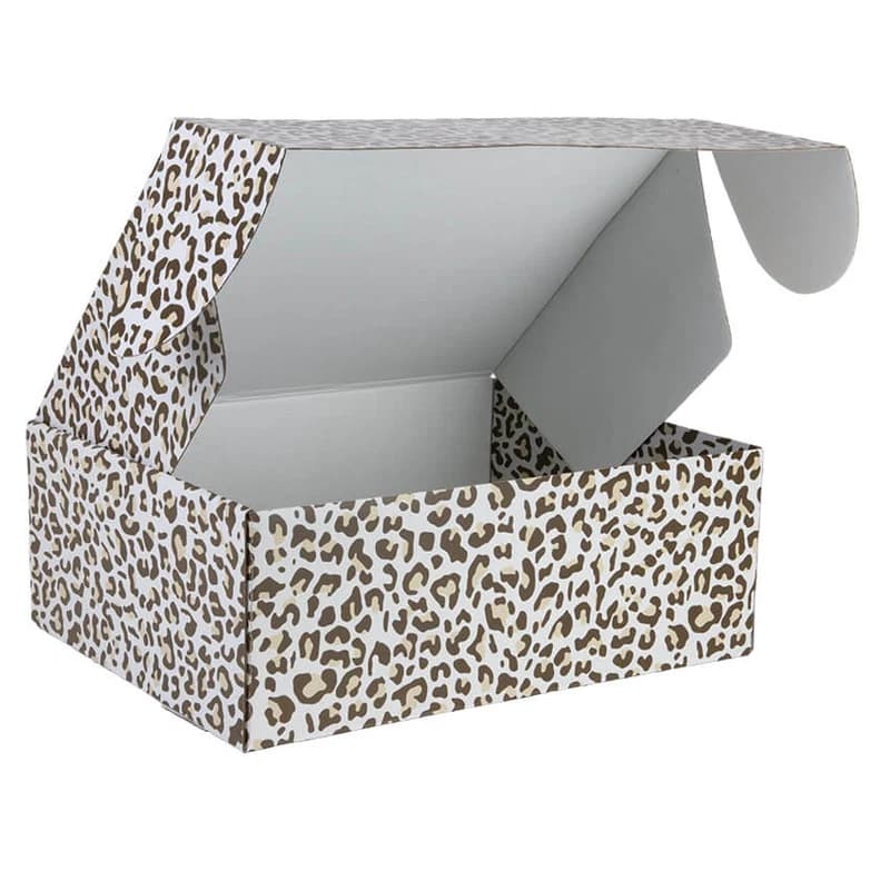 Geschenkbox Leopard zum Befüllen, 38x30x14 cm