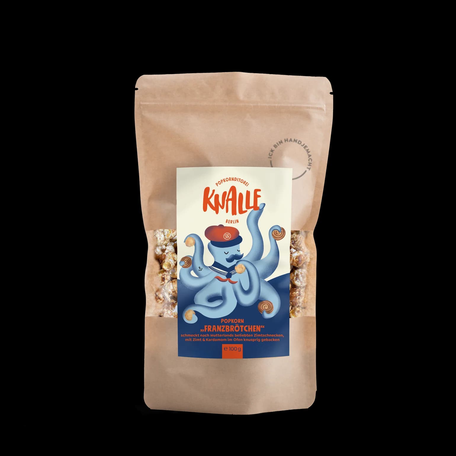 Knalle Popcorn Franzbrötchen, 100g