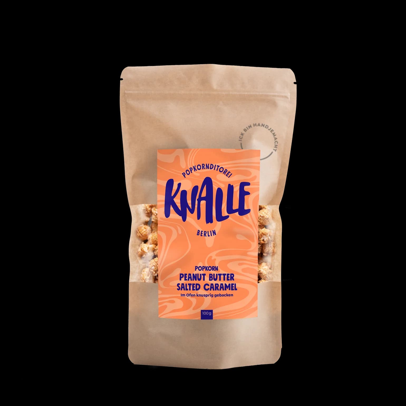 Knalle Popcorn Erdnussbutter Salzkaramell, 100g