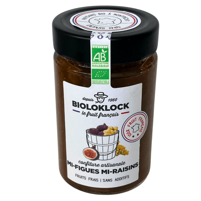 Bioloklock französische Bio Feigen- & Traubenkonfitüre, 230g
