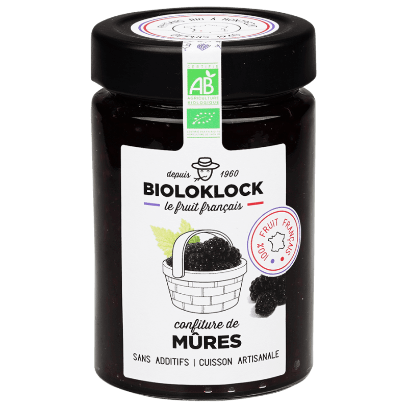 Bioloklock französische Bio Brombeerenkonfitüre, 230g