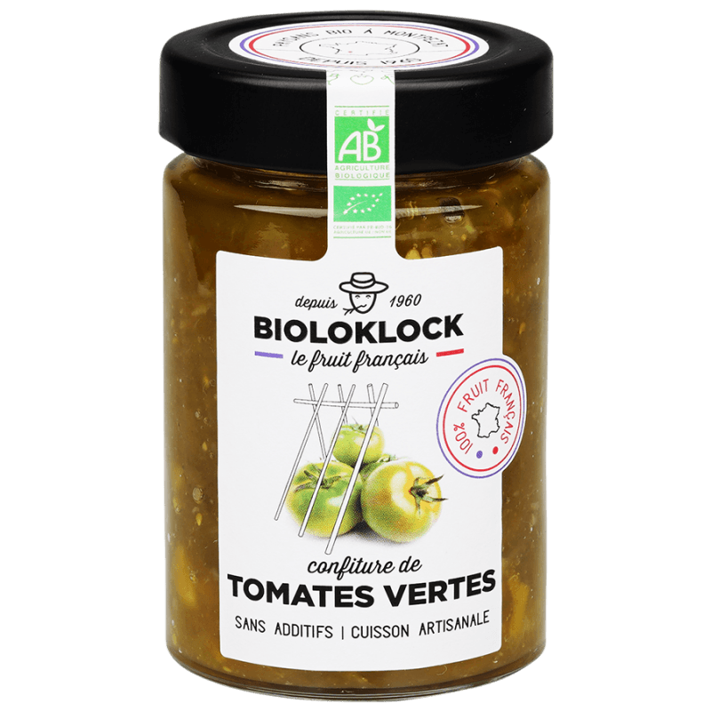Bioloklock französische Bio Konfitüre aus grünen Tomaten, 230g