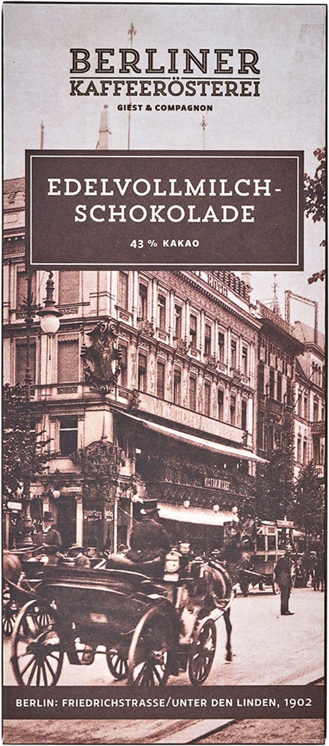Berliner Kaffeerösterei - Nostalgie Schokolade Friedrichstraße 100g