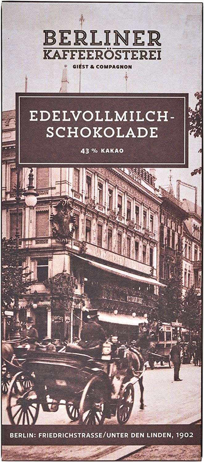 Berliner Kaffeerösterei - Nostalgie Schokolade Friedrichstraße 100g