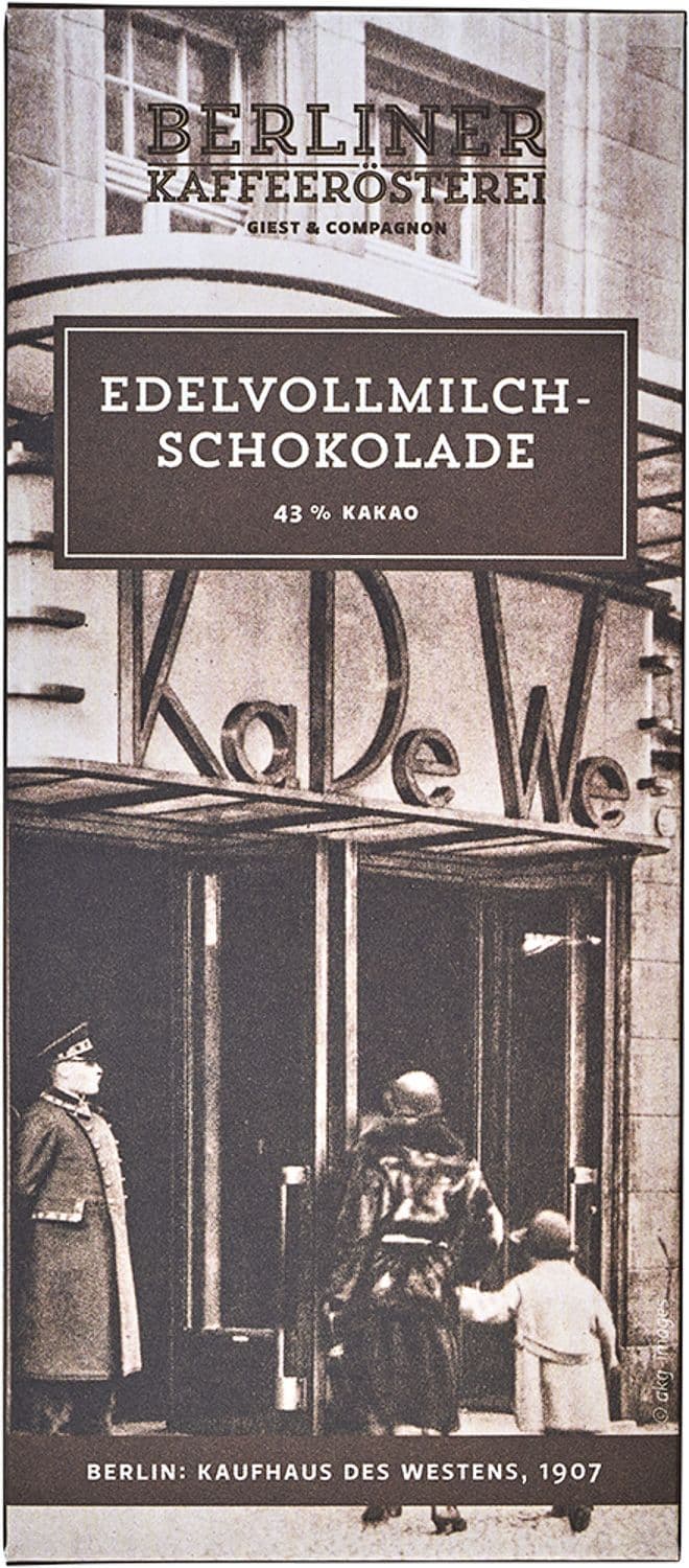 Berliner Kaffeerösterei - Nostalgie Schokolade KaDeWe 100g