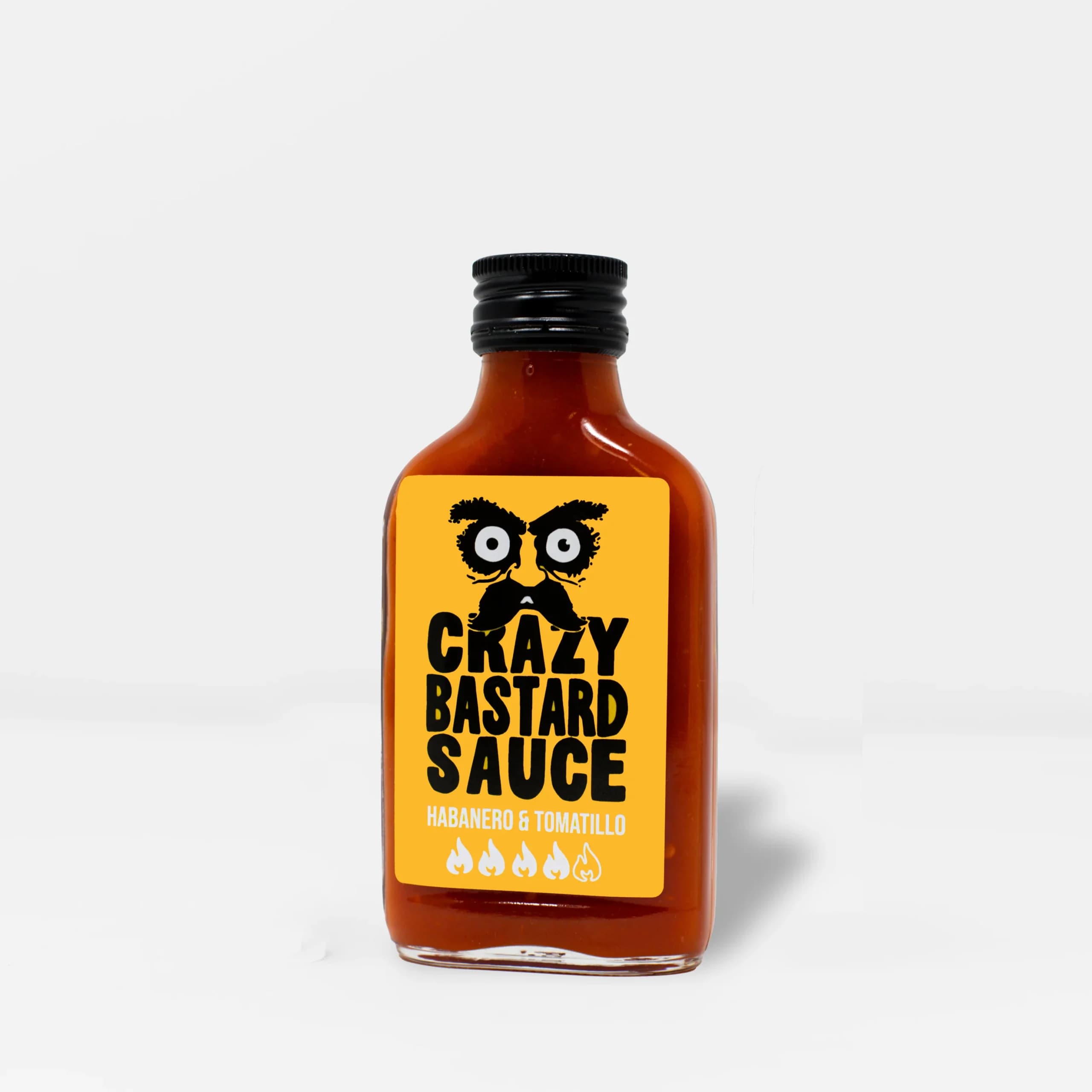 Crazy Bastard Hot Sauce - Habanero & Tomatillo, 100ml