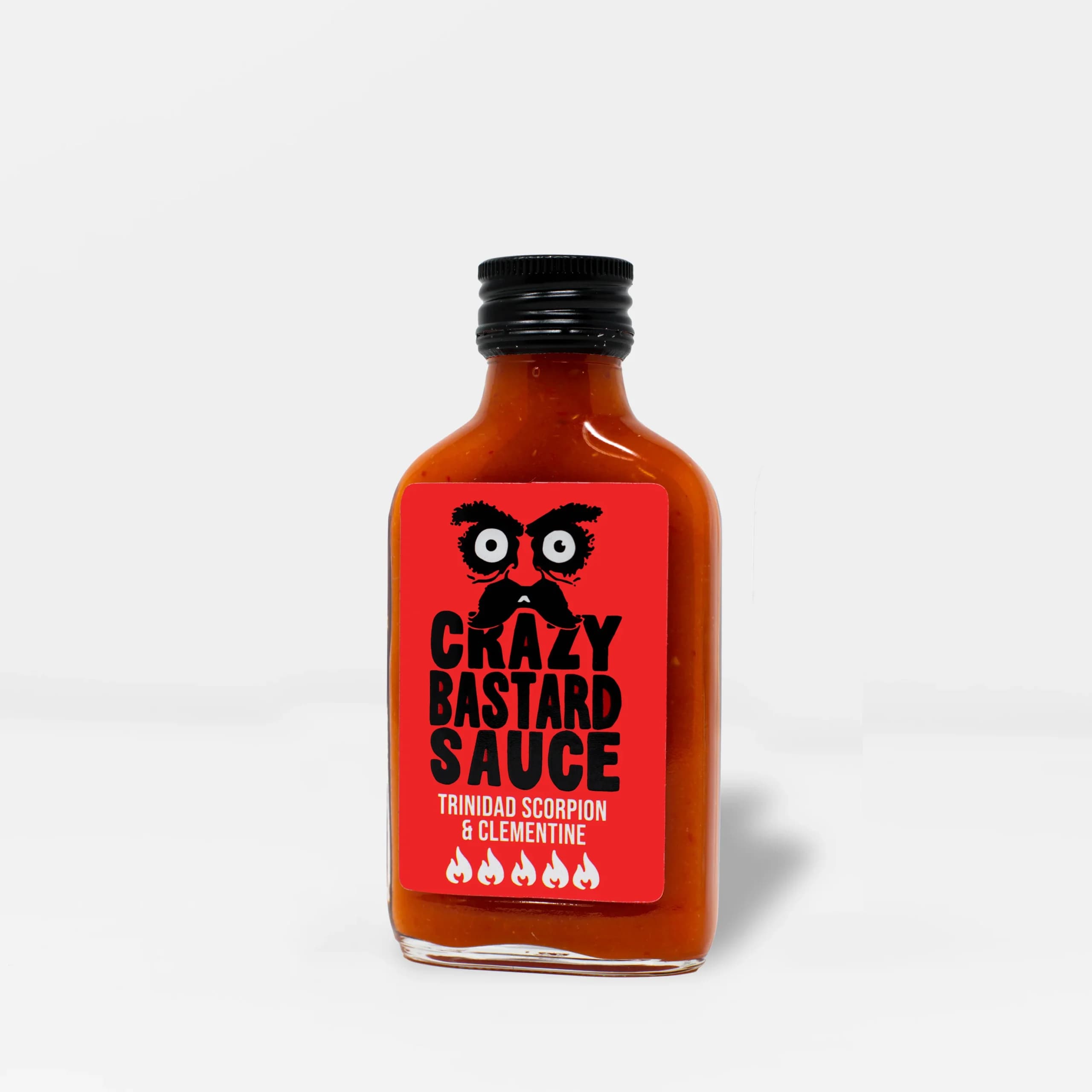 Crazy Bastard Hot Sauce - Trinidad Scorpion & Clementine, 100ml