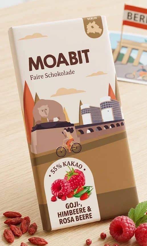 Edelmond - Berlin Moabit Stadtteilschokolade, 80g