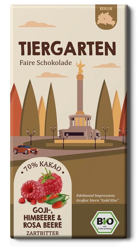 Edelmond - Berlin Tiergarten Stadtteilschokolade, 80g