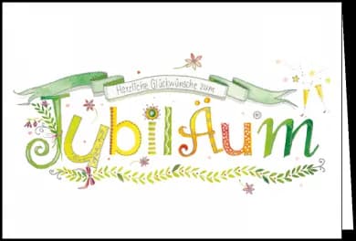 Klappkarte - Kristina Heinemann - Herzlichen Glückwunsch zum Jubiläum