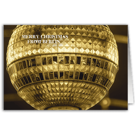 Klappkarte - Merry Christmas from Berlin
