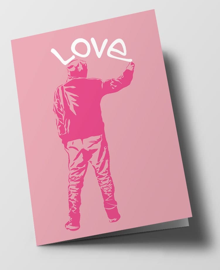 Klappkarte - Museum Art - Graffitiy Love