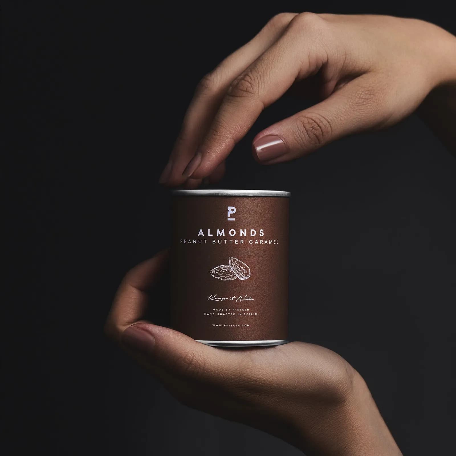 P-Stash Mandel mit Erdnussbutter Karamell, 60g
