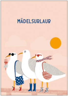 Postkarte - Abigail Burch - Mädelsurlaub