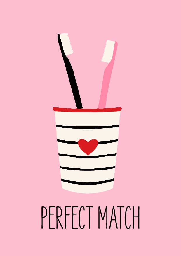 Postkarte - Andrea liesert - perfect match