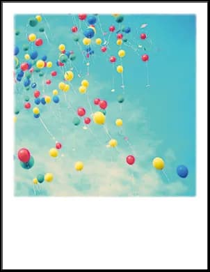 Postkarte - Andrekart Photography - Himmel voller Luftballons