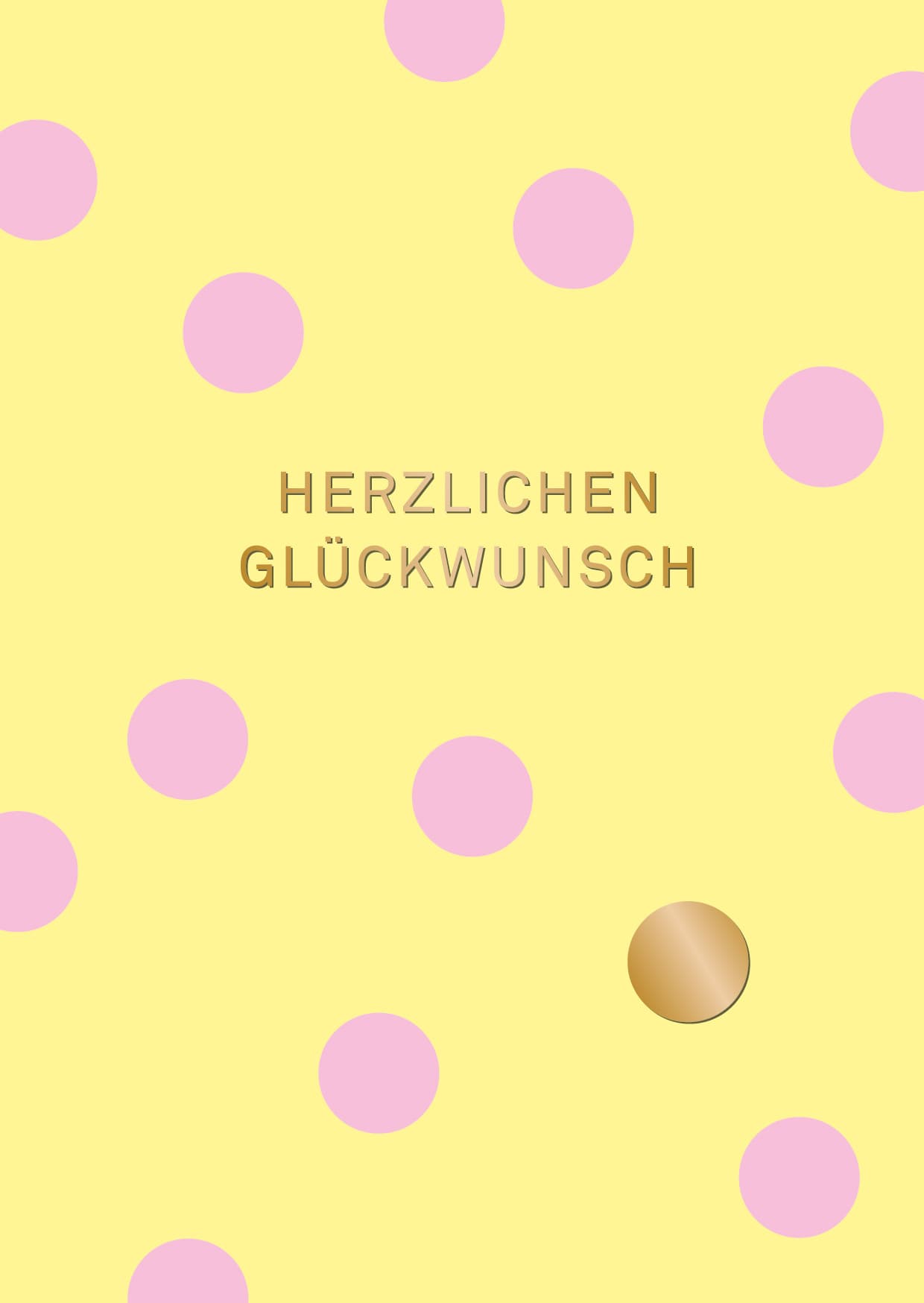 Postkarte - Designfräulein - Herzlichen Glückwunsch