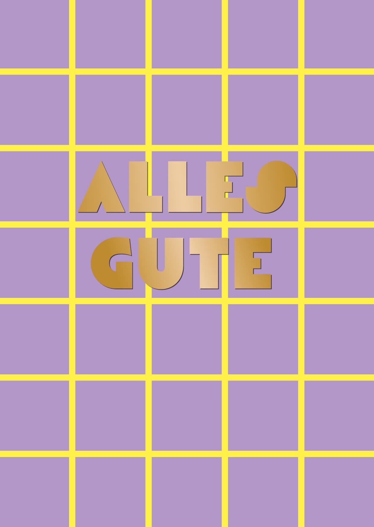 Postkarte - Designfräulein - Alles Gute