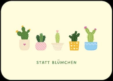 Postkarte - Ekaterina Nikolaeva - Statt Blümchen