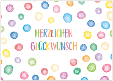 Postkarte - Lilly Fischer - Herzlichen Glückwunsch